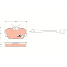 TRW | Bremsbelagsatz, Scheibenbremse | GDB820