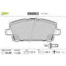 Valeo | Bremsbelagsatz, Scheibenbremse | 598803