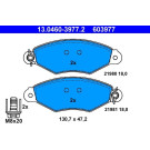 ATE | Bremsensatz, Scheibenbremse | 24.0110-0187.1+13.0460-3977.2