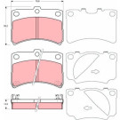 TRW | Bremsbelagsatz, Scheibenbremse | GDB3219