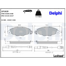 Delphi | Bremsbelagsatz, Scheibenbremse | LP1629