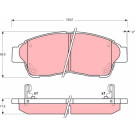 GDB3207 Bremsbelagsatz, Scheibenbremse