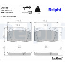 Delphi | Bremsbelagsatz, Scheibenbremse | LP1688