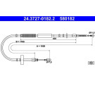2 x ATE Seilzug, Feststellbremse | 24.3727-0182.2
