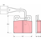 GDB363 Bremsbelagsatz, Scheibenbremse