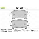 Valeo | Bremsbelagsatz, Scheibenbremse | 601049