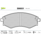 Valeo | Bremsbelagsatz, Scheibenbremse | 598051