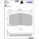 Delphi Bremsbelagsatz, Scheibenbremse LP132 Delphi Bremsbelagsatz, Scheibenbremse LP132