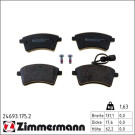 Zimmermann Bremsbelagsatz, Scheibenbremse 24693.175.2