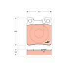 GDB1123 Bremsbelagsatz, Scheibenbremse COTEC GDB1123 Bremsbelagsatz, Scheibenbremse COTEC
