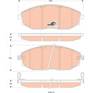GDB4179 Bremsbelagsatz, Scheibenbremse COTEC GDB4179 Bremsbelagsatz, Scheibenbremse COTEC