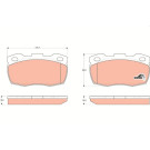 GDB1452 Bremsbelagsatz, Scheibenbremse COTEC GDB1452 Bremsbelagsatz, Scheibenbremse COTEC