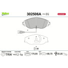 Valeo | Bremsbelagsatz, Scheibenbremse | 302506A