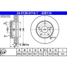 ATE | Bremsscheibe | 24.0128-0114.1