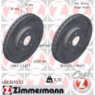 Zimmermann | Bremsscheibe | 400.3693.53