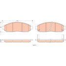 TRW | Bremsbelagsatz, Scheibenbremse | GDB3520