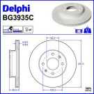 Delphi Bremsscheibe BG3935C Delphi Bremsscheibe BG3935C