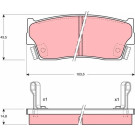 GDB885 Bremsbelagsatz, Scheibenbremse GDB885 Bremsbelagsatz, Scheibenbremse