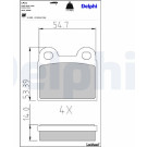 Delphi | Bremsbelagsatz, Scheibenbremse | LP21 Delphi | Bremsbelagsatz, Scheibenbremse | LP21