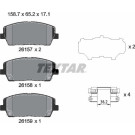 Textar Bremsbelagsatz, Scheibenbremse Q+ 2615701