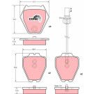 GDB1381 Bremsbelagsatz, Scheibenbremse COTEC GDB1381 Bremsbelagsatz, Scheibenbremse COTEC