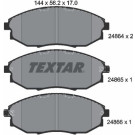Textar | Bremsbelagsatz, Scheibenbremse | 2486401