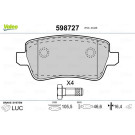 Valeo | Bremsbelagsatz, Scheibenbremse | 598727