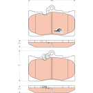 GDB3398 Bremsbelagsatz, Scheibenbremse COTEC GDB3398 Bremsbelagsatz, Scheibenbremse COTEC