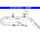 ATE | Seilzug, Feststellbremse | 24.3727-2507.2