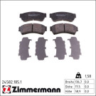 Zimmermann Bremsbelagsatz, Scheibenbremse 24582.185.1