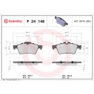 Brembo | Bremsbelagsatz, Scheibenbremse | P 24 148
