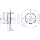 Delphi | Bremsscheibe | BG4127