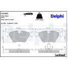 Delphi | Bremsbelagsatz, Scheibenbremse | LP1962 Delphi | Bremsbelagsatz, Scheibenbremse | LP1962
