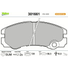 Valeo Bremsbelagsatz, Scheibenbremse ESSENTIAL 301661