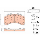 TRW | Bremsbelagsatz, Scheibenbremse | GDB5117