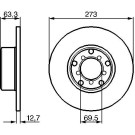 0 986 478 055 Bremsscheibe 0 986 478 055 Bremsscheibe