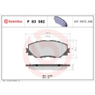 Brembo | Bremsbelagsatz, Scheibenbremse | P 83 082