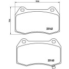 Brembo | Bremsbelagsatz, Scheibenbremse | P 56 047