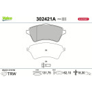 302421A Bremsbelagsatz, Scheibenbremse EXPERT