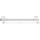 Metzger | Bremsschlauch | 4110274