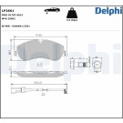 Delphi | Bremsbelagsatz, Scheibenbremse | LP2661