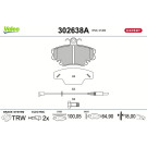 Valeo | Bremsbelagsatz, Scheibenbremse | 302638A