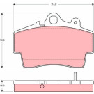 GDB1394 Bremsbelagsatz, Scheibenbremse GDB1394 Bremsbelagsatz, Scheibenbremse