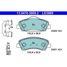 Bremsbelagsatz, Scheibenbremse ATE Ceramic 13.0470-3869.2