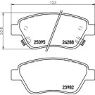Brembo | Bremsbelagsatz, Scheibenbremse | P 59 081