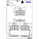 Delphi Bremsbelagsatz, Scheibenbremse LP880