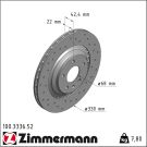 Zimmermann Bremsscheibe SPORT Z 100.3336.52