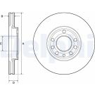 Delphi Bremsscheibe BG3713C Delphi Bremsscheibe BG3713C