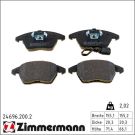 Zimmermann Bremsbelagsatz, Scheibenbremse 24696.200.2