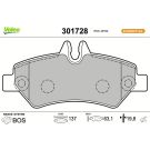 VALEO 301728 Bremsbeläge FIRST, Hinten ohne Verschleißwarnkontakt